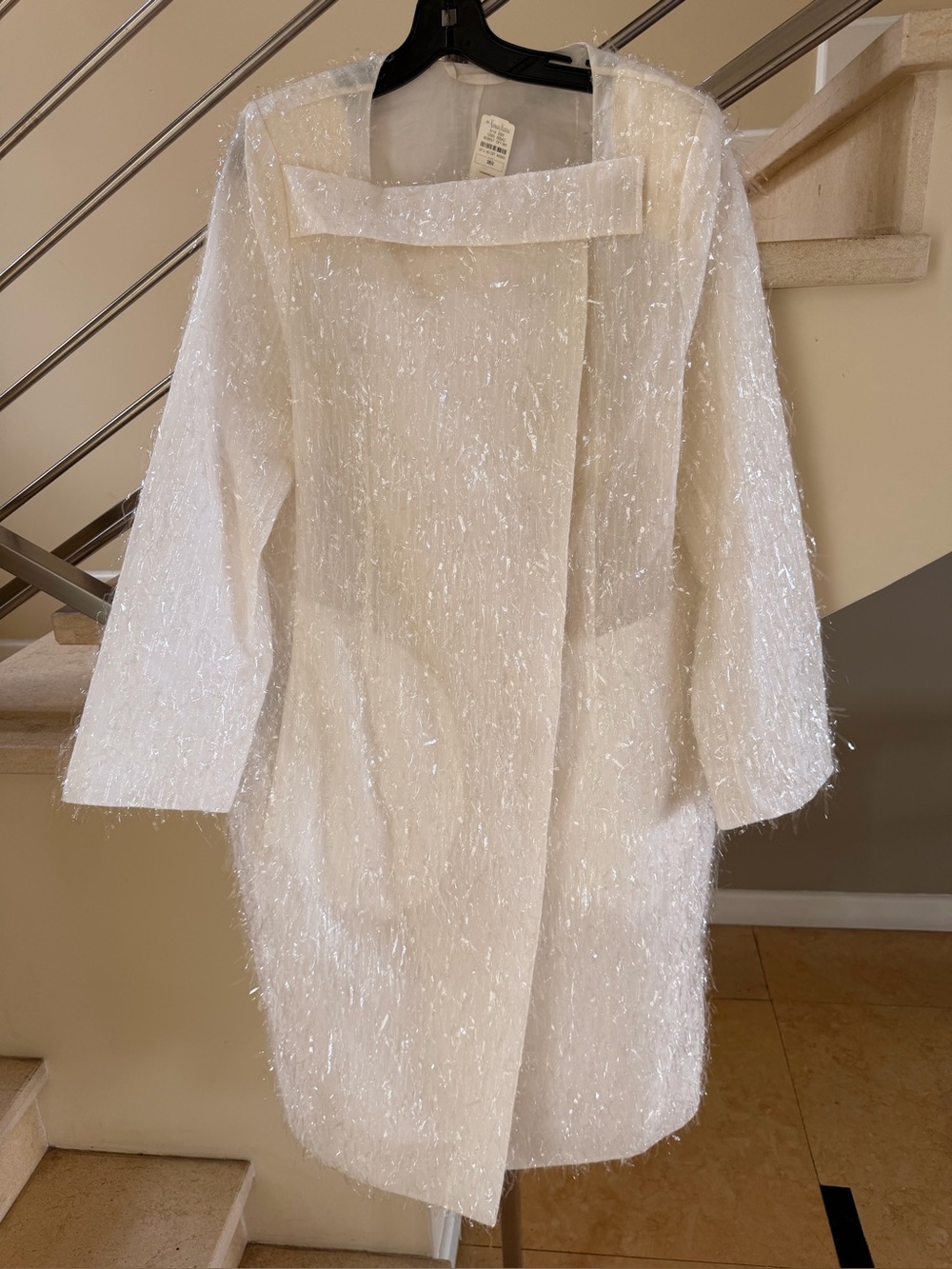 Givenchy Iridescent White Fringe Jacket - Picture 2 of 16